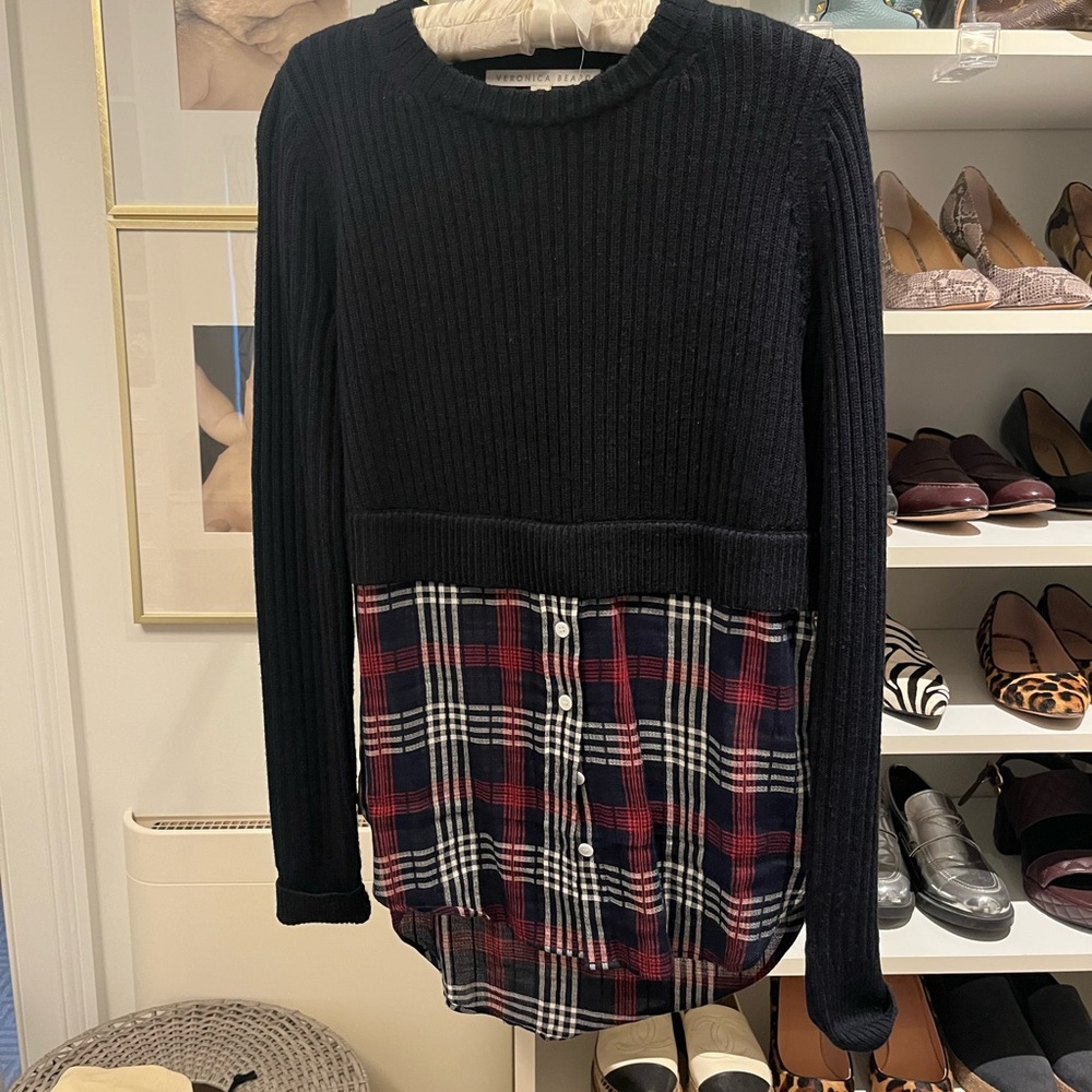 Veronica Beard Mixed Media Sweater